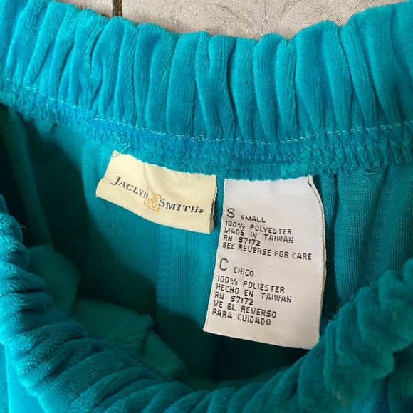 Jaclyn Smith Velvet Velour Track Suit Pants US Womens S 57172 - Picture 5 of 5